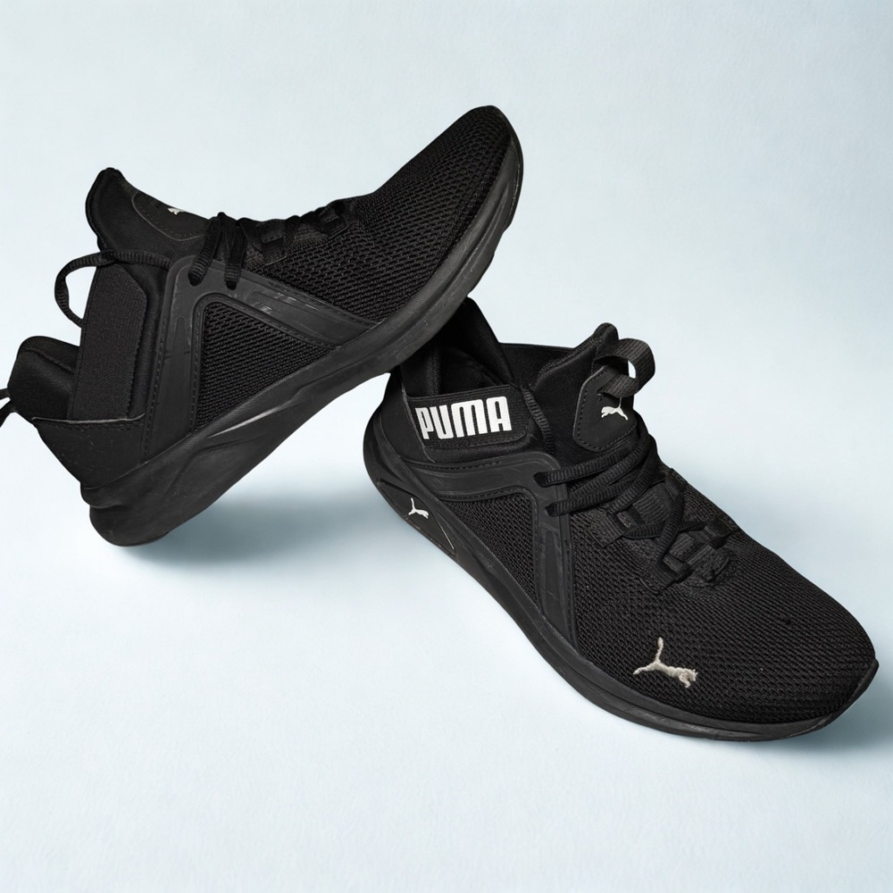 PUMA Sleek Black Running Shoes